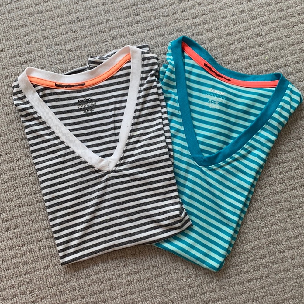 Reebok Women’s Striped Athletic Tee